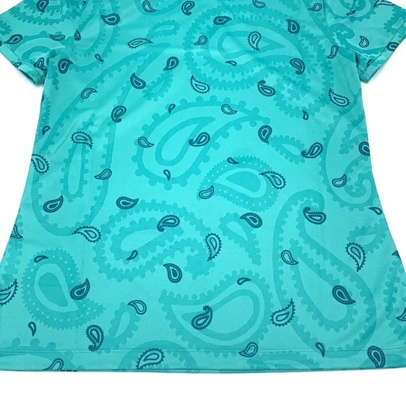 Nike Dri-Fit Victory Print Split Neck Golf Top Size Small - Picture 9 of 16